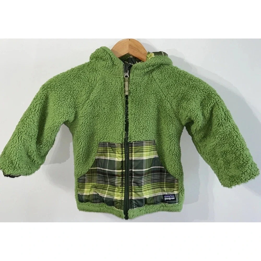 Patagonia Baby Reversible Retro Fleece Lined Tribbles Winter Jacket 24 M 61060